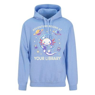 Adventure Begins At Your Library Summer Reading Program 2024 Unisex Surf Hoodie