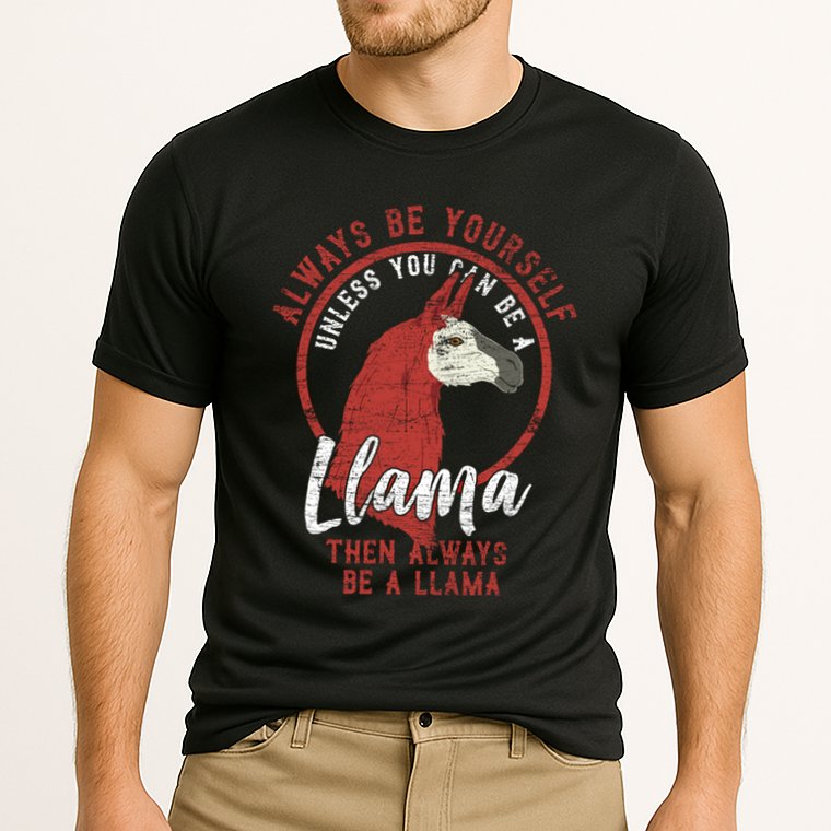 Always Be A Llama Gift Cooling Performance Crew T-Shirt