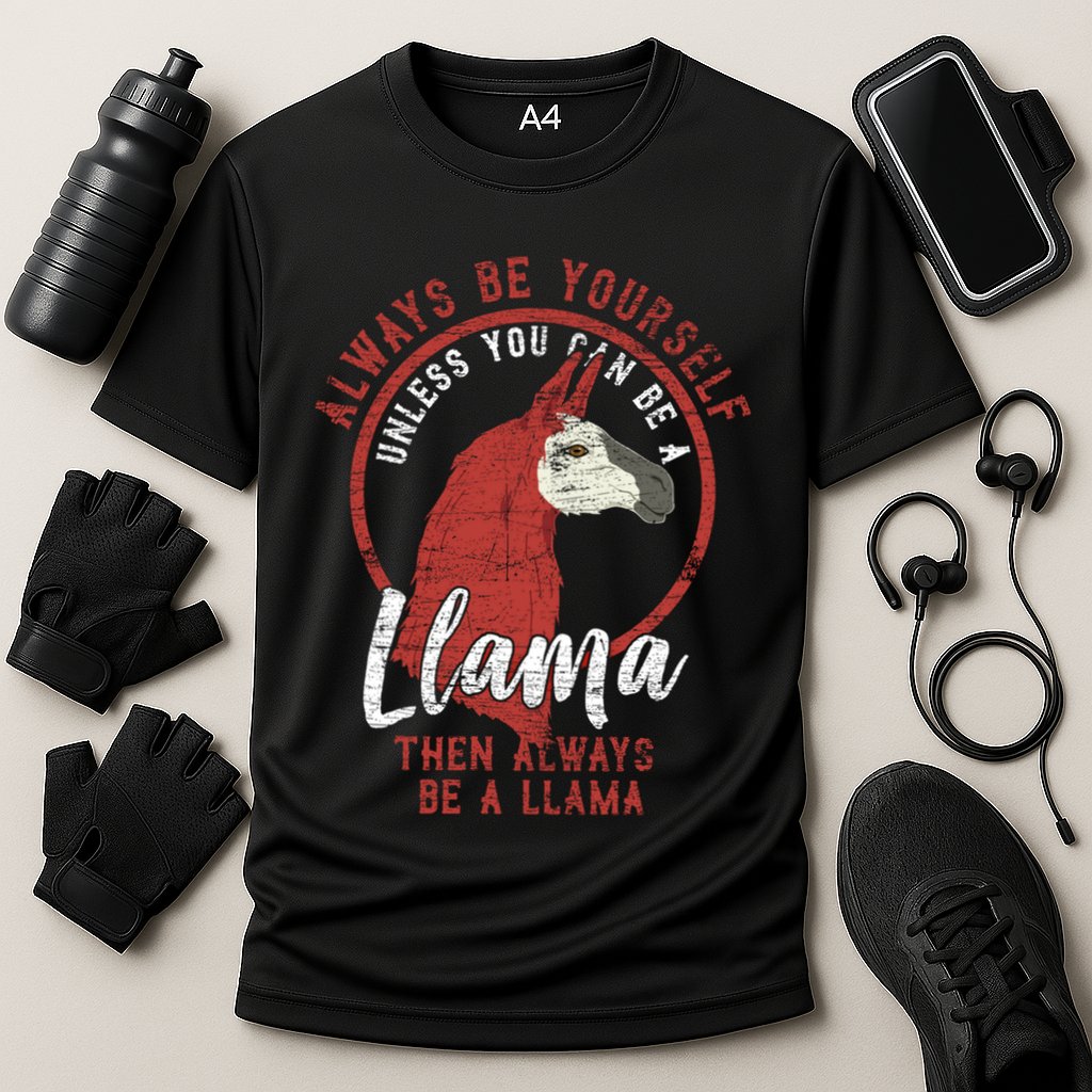 Always Be A Llama Gift Cooling Performance Crew T-Shirt