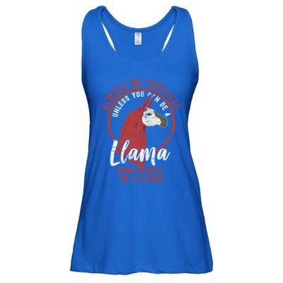Always Be A Llama Gift Ladies Essential Flowy Tank