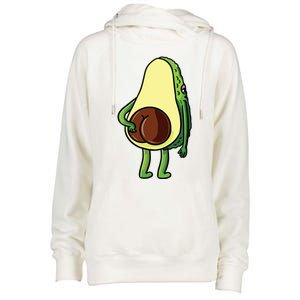 Avocado Butt Avocado Lover Cute Womens Funnel Neck Pullover Hood