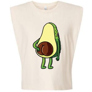 Avocado Butt Avocado Lover Cute Garment-Dyed Women's Muscle Tee