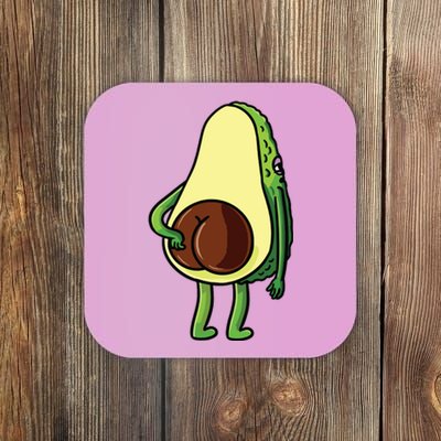 Avocado Butt Avocado Lover Cute Coaster