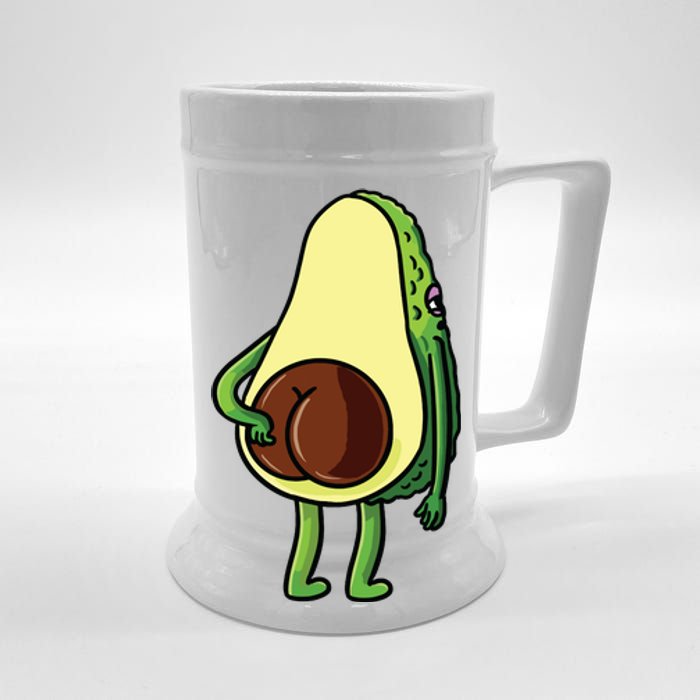 Avocado Butt Avocado Lover Cute Beer Stein