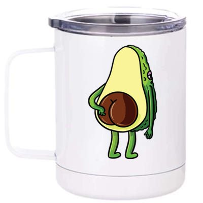 Avocado Butt Avocado Lover Cute 12 oz Stainless Steel Tumbler Cup