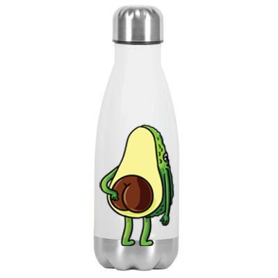 Avocado Butt Avocado Lover Cute Stainless Steel Insulated Water Bottle