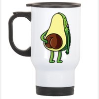 Avocado Butt Avocado Lover Cute Stainless Steel Travel Mug