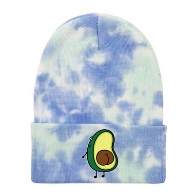 Avocado Butt Tie Dye 12in Knit Beanie