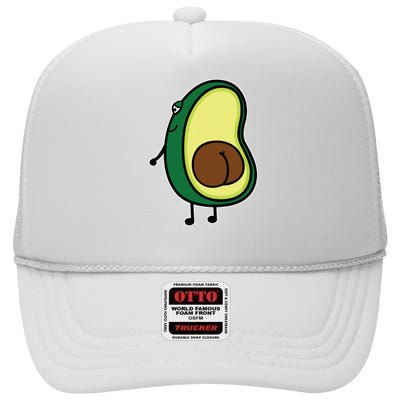 Avocado Butt High Crown Mesh Back Trucker Hat