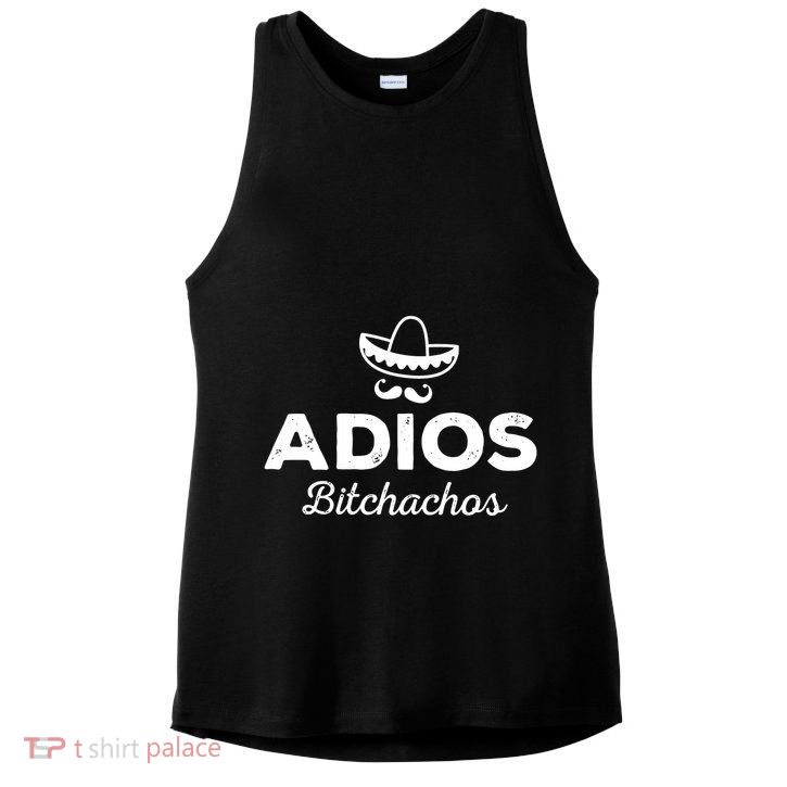 Adios Bitchachos Ladies PosiCharge Tri-Blend Wicking Tank