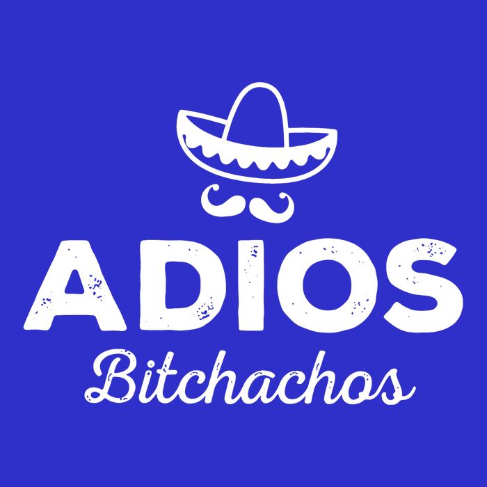 Adios Bitchachos Stripe Pom Pom Beanie