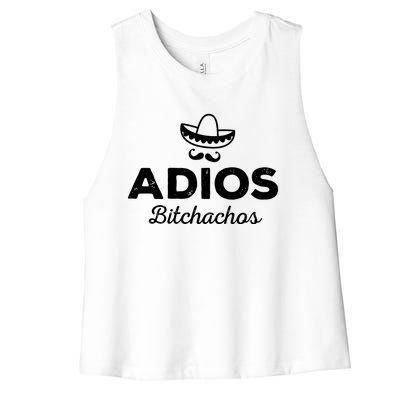 Adios Bitchachos Women's Racerback Cropped Tank