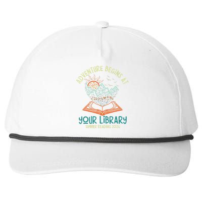 Adventure Begins At Your Library Summer Reading 2024 Snapback Five-Panel Rope Hat