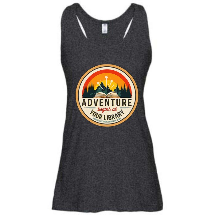 Adventure Begins At Your Library Summer Reading 2024 Ladies Essential Flowy Tank