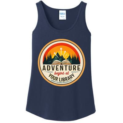 Adventure Begins At Your Library Summer Reading 2024 Ladies Essential Tank