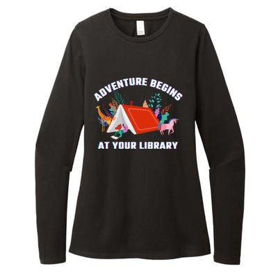 Adventure Begins At Your Library Summer Reading 2024 Womens CVC Long Sleeve Shirt