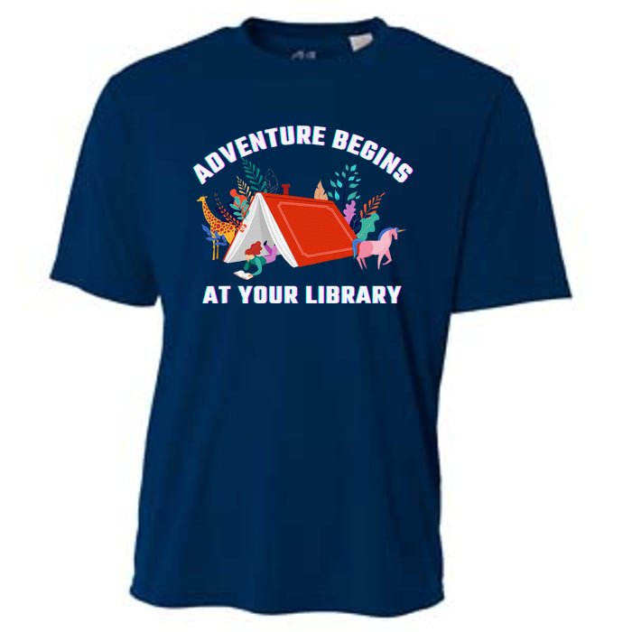 Adventure Begins At Your Library Summer Reading 2024 Cooling Performance Crew T-Shirt