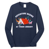 Adventure Begins At Your Library Summer Reading 2024 Long Sleeve Shirt