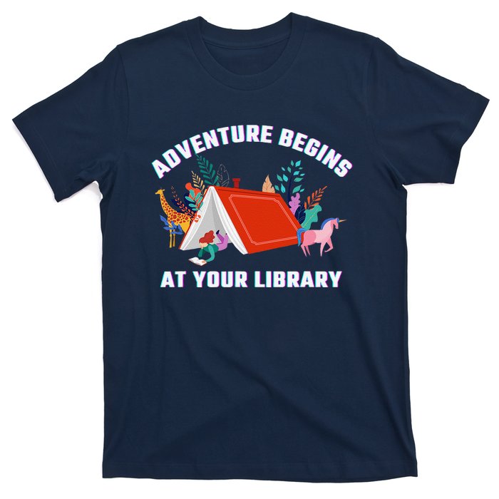 Adventure Begins At Your Library Summer Reading 2024 T-Shirt