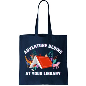 Adventure Begins At Your Library Summer Reading 2024 Tote Bag