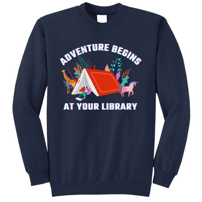 Adventure Begins At Your Library Summer Reading 2024 Tall Sweatshirt