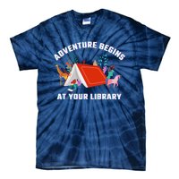 Adventure Begins At Your Library Summer Reading 2024 Tie-Dye T-Shirt