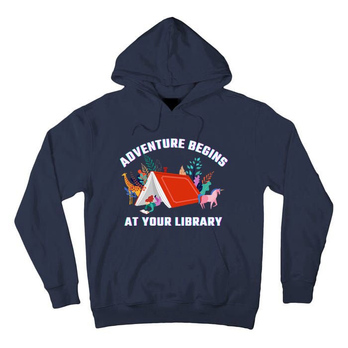 Adventure Begins At Your Library Summer Reading 2024 Tall Hoodie