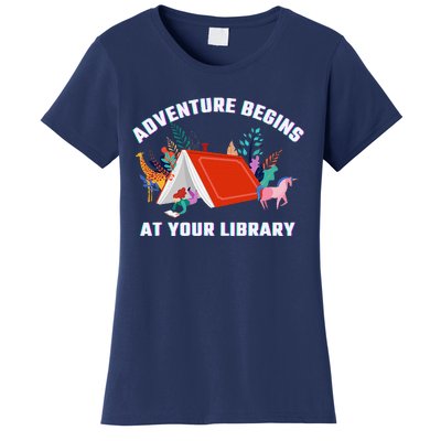 Adventure Begins At Your Library Summer Reading 2024 Women's T-Shirt