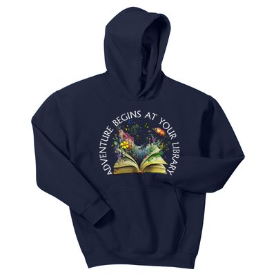 Adventure Begins At Your Library Summer Reading 2024 Kids Hoodie