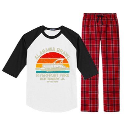 Alabama Brawl At Riverfront Park In Montgomery Alabama Raglan Sleeve Pajama Set