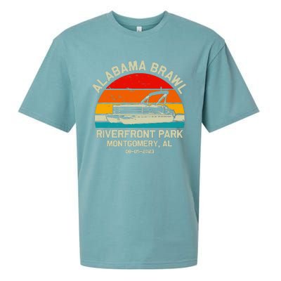 Alabama Brawl At Riverfront Park In Montgomery Alabama Sueded Cloud Jersey T-Shirt