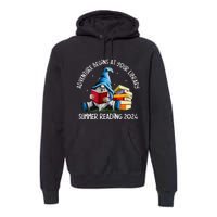 Adventure Begins At Your Library Summer Reading 2024 Gnome Premium Hoodie