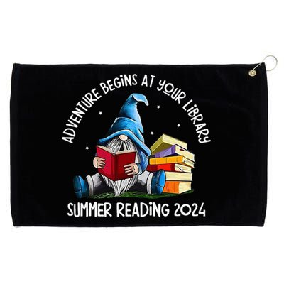 Adventure Begins At Your Library Summer Reading 2024 Gnome Grommeted Golf Towel