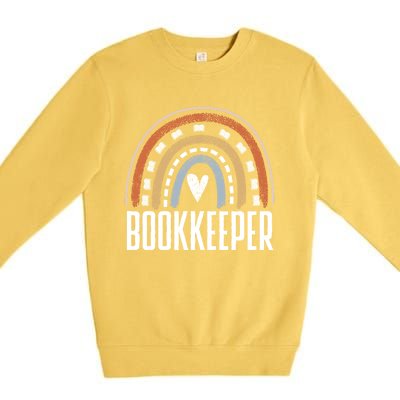 Accountant Bookkeeping Accounting Bookkeeper Gift Premium Crewneck Sweatshirt