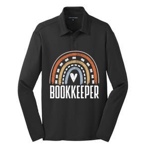 Accountant Bookkeeping Accounting Bookkeeper Gift Silk Touch Performance Long Sleeve Polo