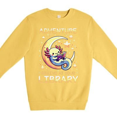 Adventure Begins At Your Library Summer Reading Program 2024 Premium Crewneck Sweatshirt