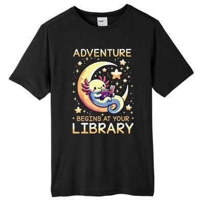 Adventure Begins At Your Library Summer Reading Program 2024 Tall Fusion ChromaSoft Performance T-Shirt