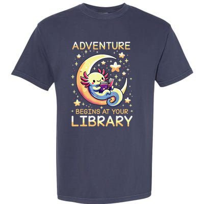 Adventure Begins At Your Library Summer Reading Program 2024 Garment-Dyed Heavyweight T-Shirt