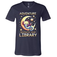 Adventure Begins At Your Library Summer Reading Program 2024 V-Neck T-Shirt