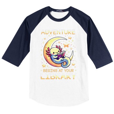 Adventure Begins At Your Library Summer Reading Program 2024 Baseball Sleeve Shirt