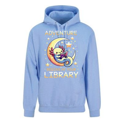 Adventure Begins At Your Library Summer Reading Program 2024 Unisex Surf Hoodie