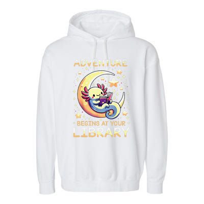 Adventure Begins At Your Library Summer Reading Program 2024 Garment-Dyed Fleece Hoodie