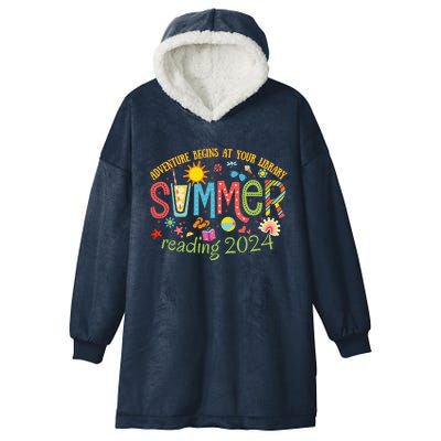 Adventure Begins At Your Library Summer Reading Program 2024 Hooded Wearable Blanket