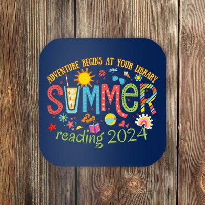 Adventure Begins At Your Library Summer Reading Program 2024 Coaster