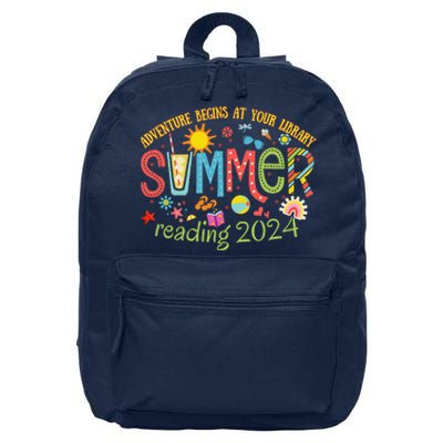 Adventure Begins At Your Library Summer Reading Program 2024 16 in Basic Backpack