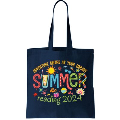 Adventure Begins At Your Library Summer Reading Program 2024 Tote Bag