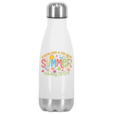 Adventure Begins At Your Library Summer Reading Program 2024 Stainless Steel Insulated Water Bottle