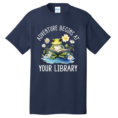 Adventure Begins At Your Library Summer Reading Program 2024 Tall T-Shirt