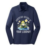 Adventure Begins At Your Library Summer Reading Program 2024 Silk Touch Performance Long Sleeve Polo