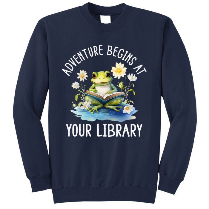 Adventure Begins At Your Library Summer Reading Program 2024 Tall Sweatshirt